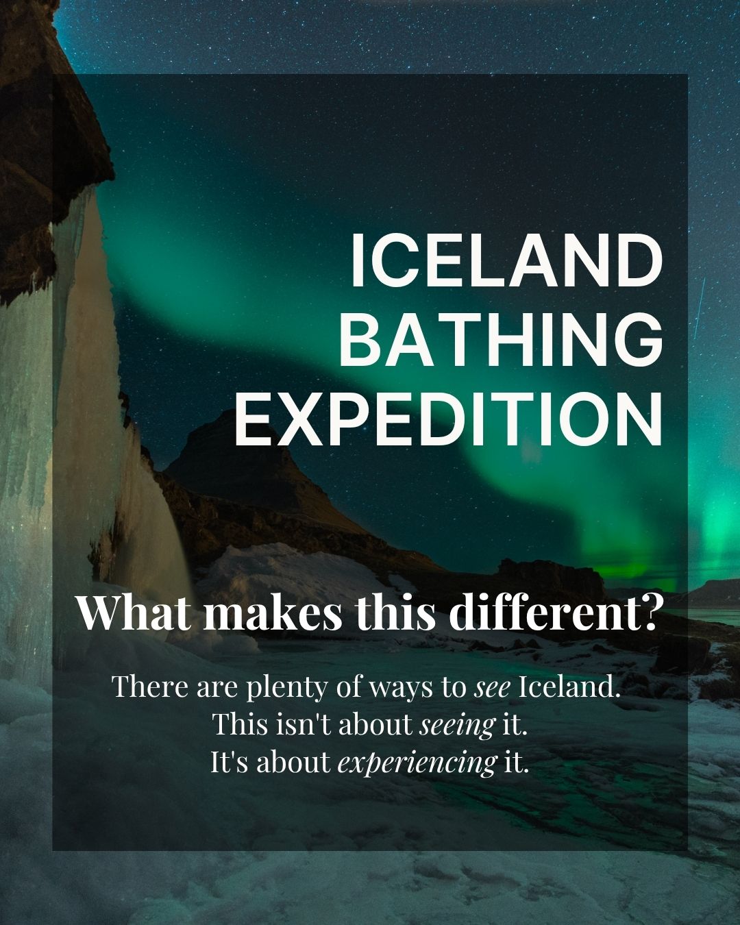 Icelandic bathing moment