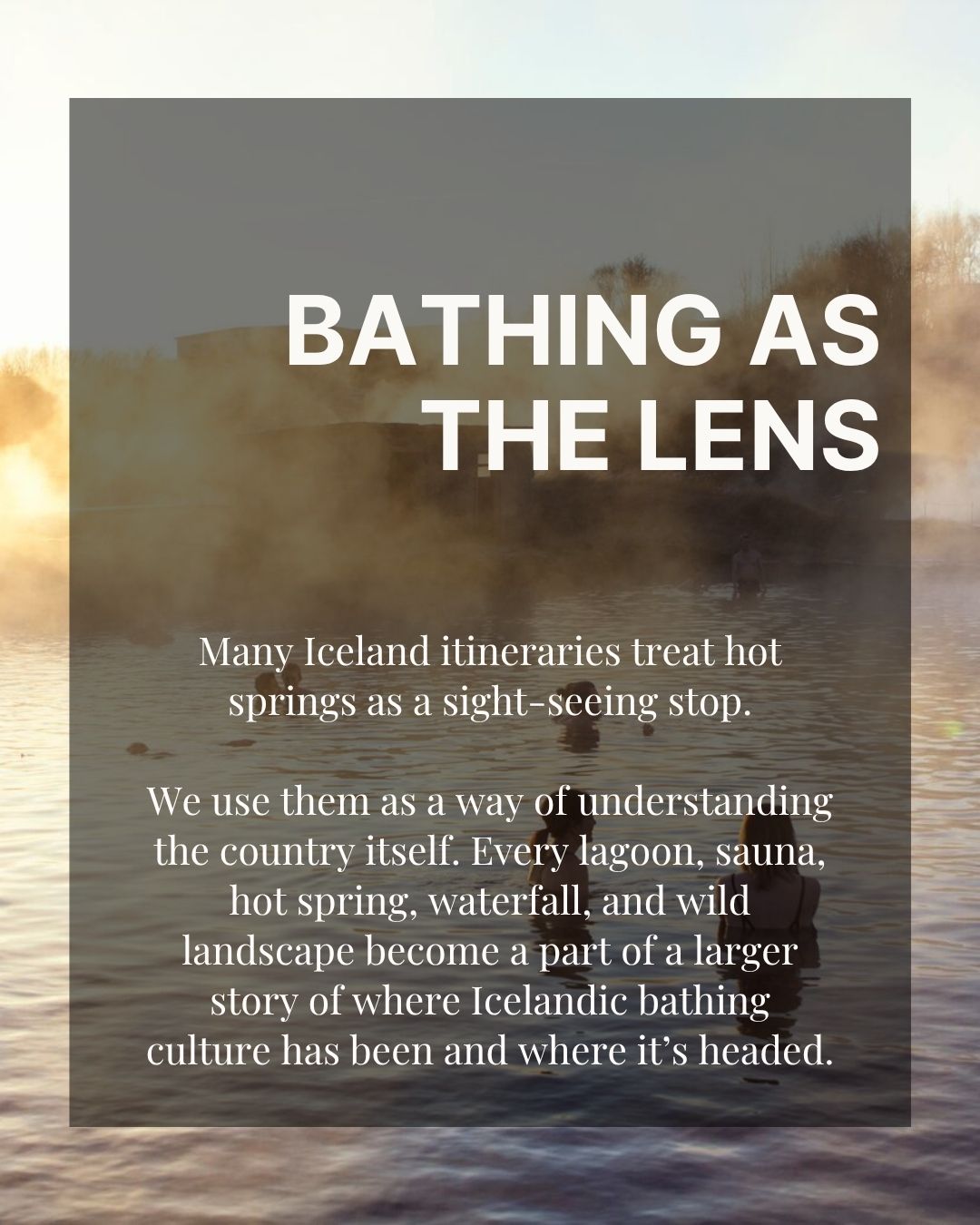 Icelandic bathing moment